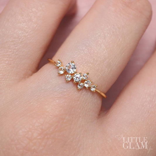 Galaxy White Topaz Ring White Topaz