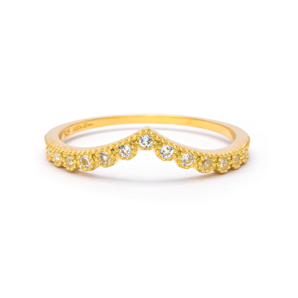 Grace White Topaz V Band White Topaz