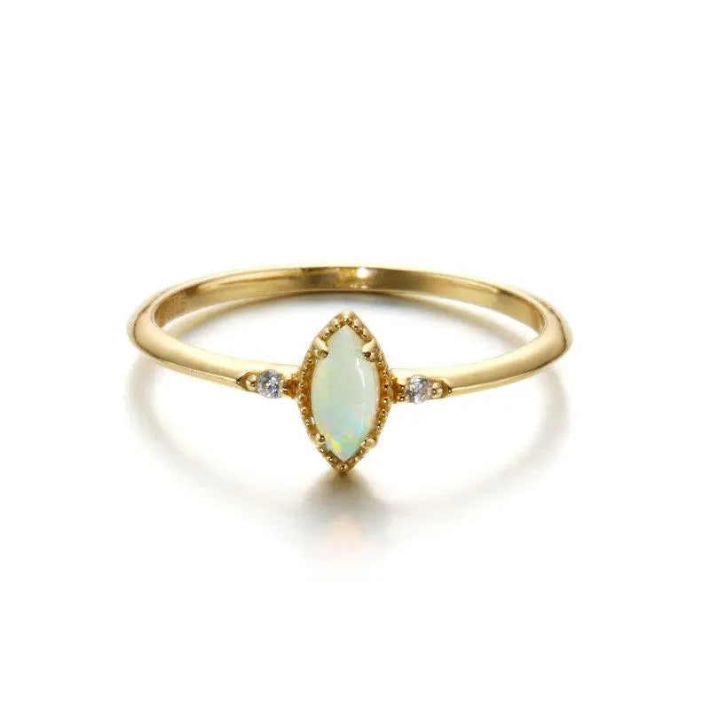 Opallos Marquise Opal Ring Australian Opal