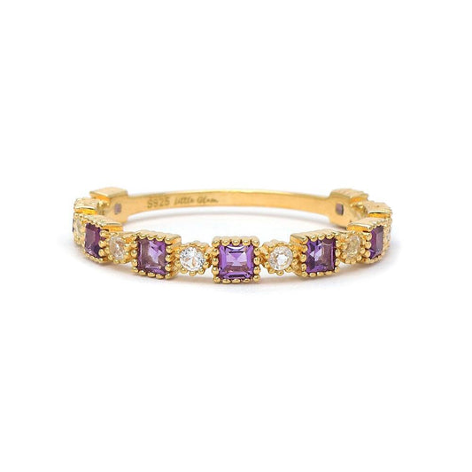Eternal Elegance Amethyst Band Amethyst & White Topaz