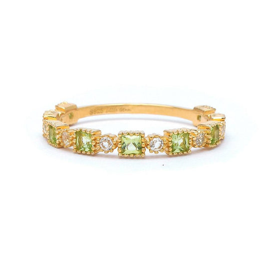 Eternal Elegance Peridot Band Peridot & White Topaz