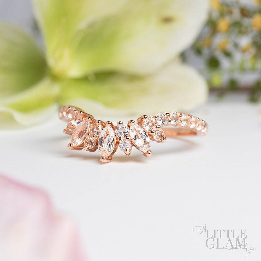 Glowing Glam White Topaz Ring White Topaz