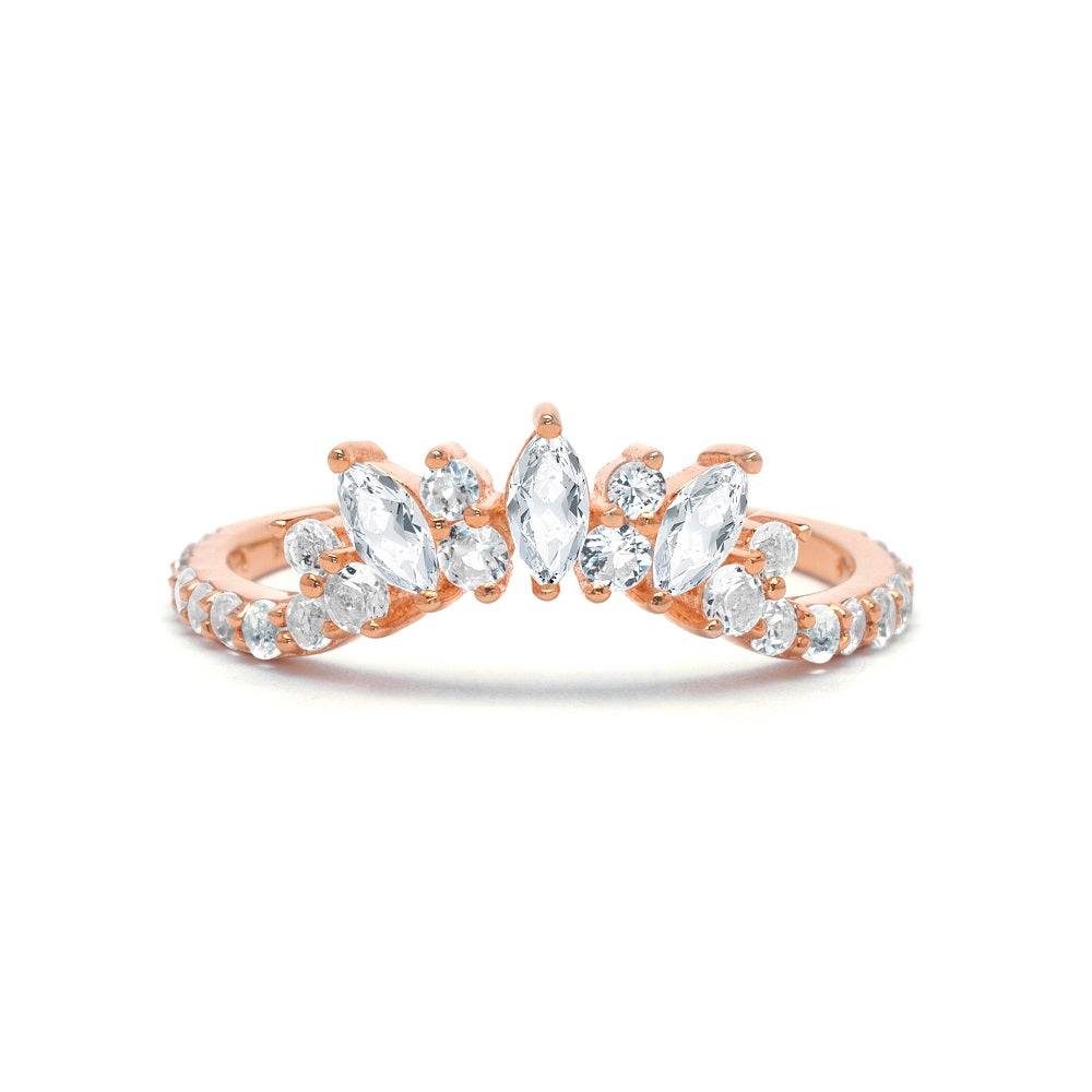 Glowing Glam White Topaz Ring White Topaz
