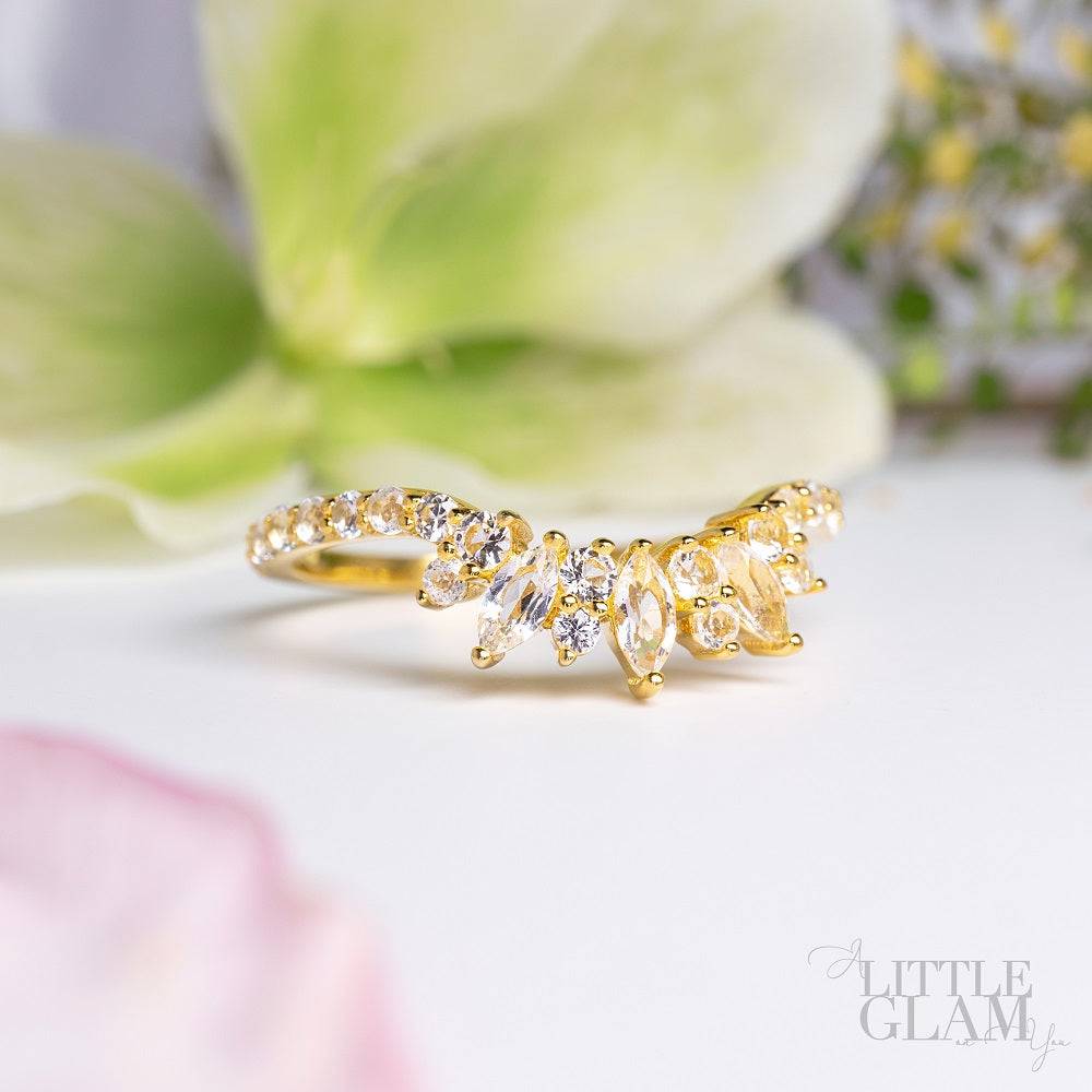 Glowing Glam White Topaz Ring White Topaz