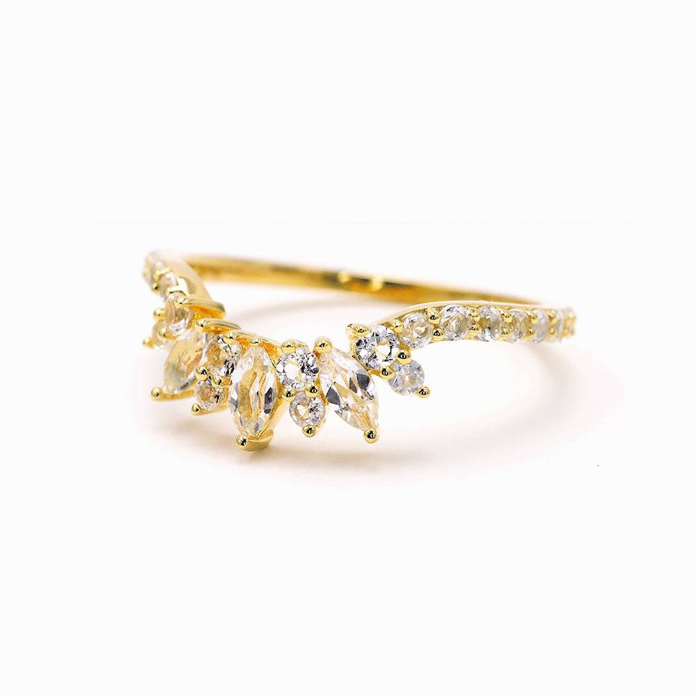 Glowing Glam White Topaz Ring White Topaz