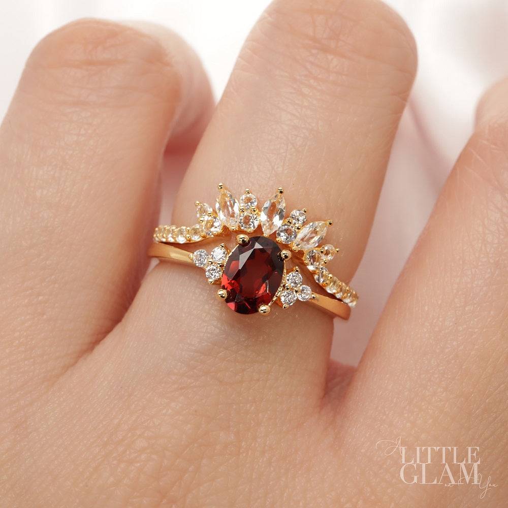 Glowing Glam White Topaz Ring White Topaz