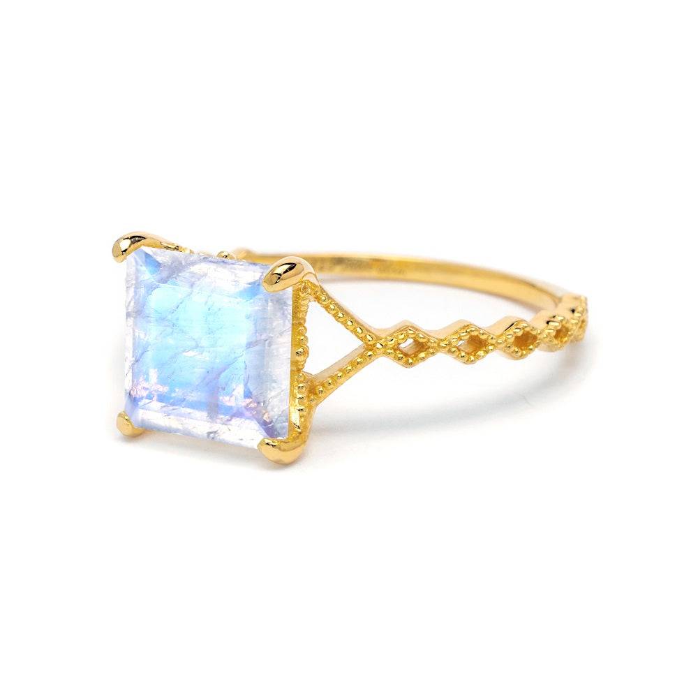 Royal Glam Moonstone Ring Moonstone